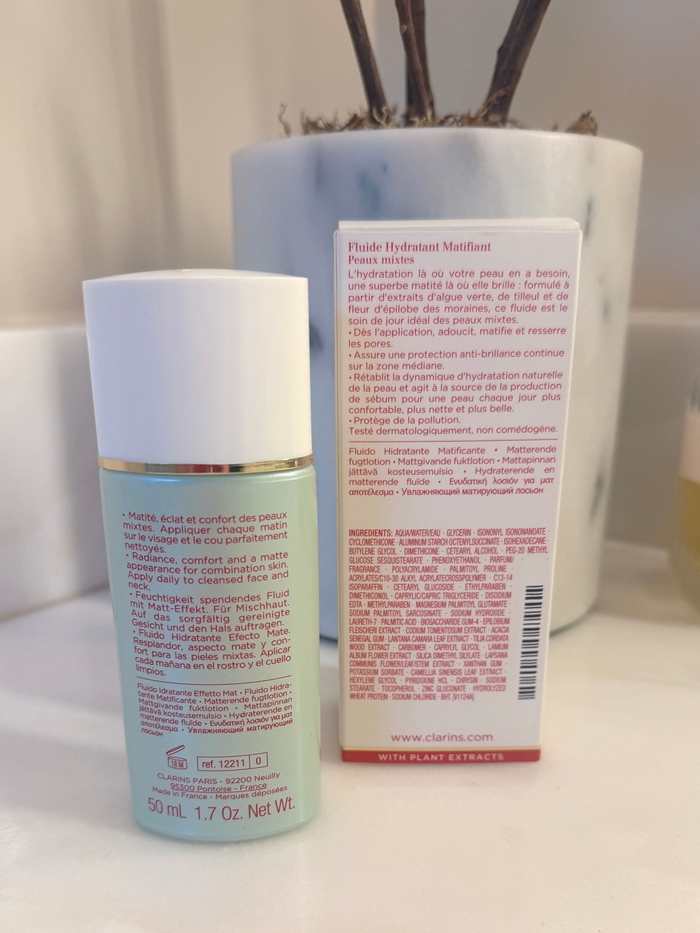 Clarins Hydra-Matte Lotion 1.7oz New in Box Combination Skin - Picture 2 of 3